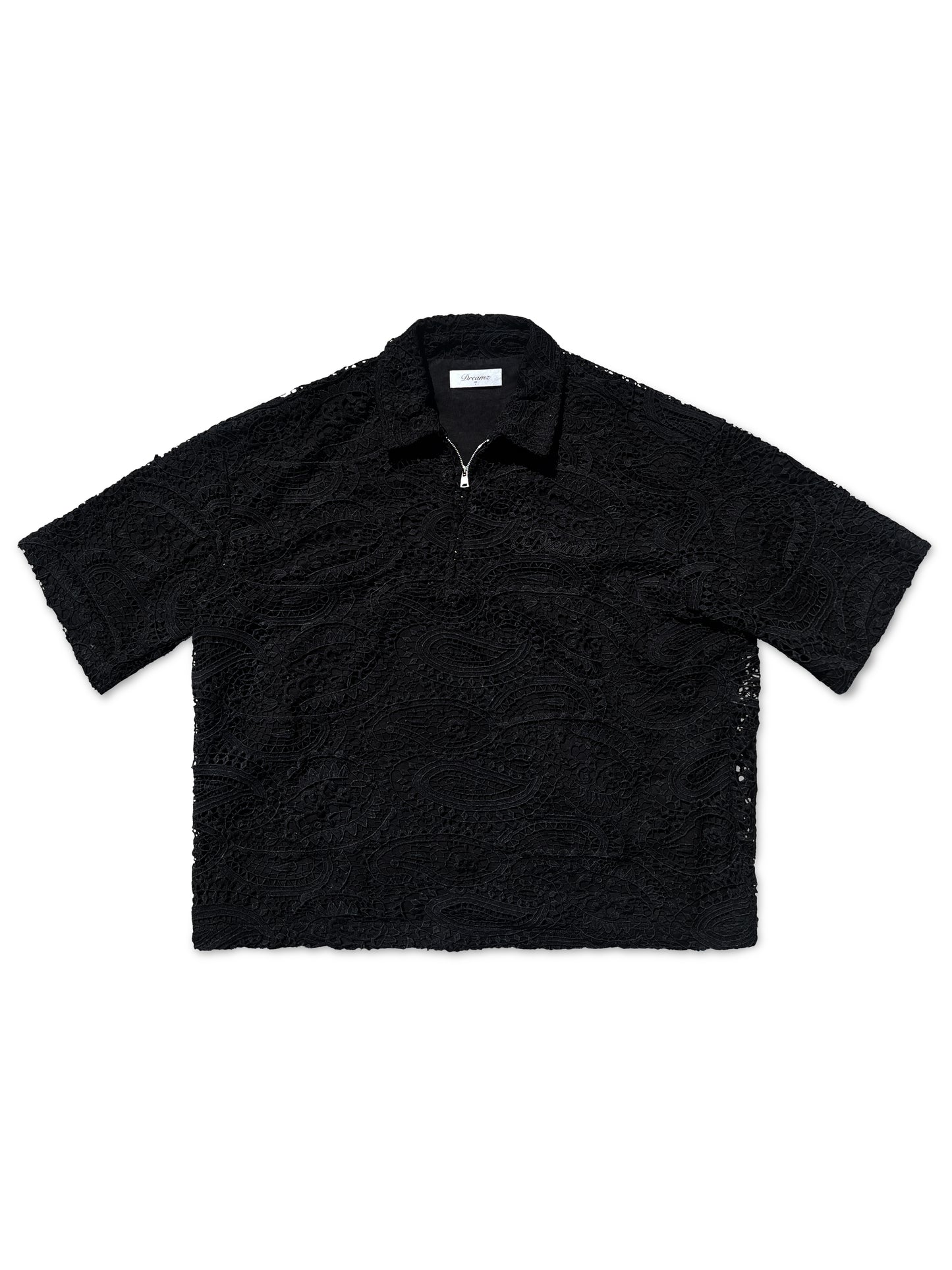 ”Paizley” Quarter-Zip Shirt charcoal