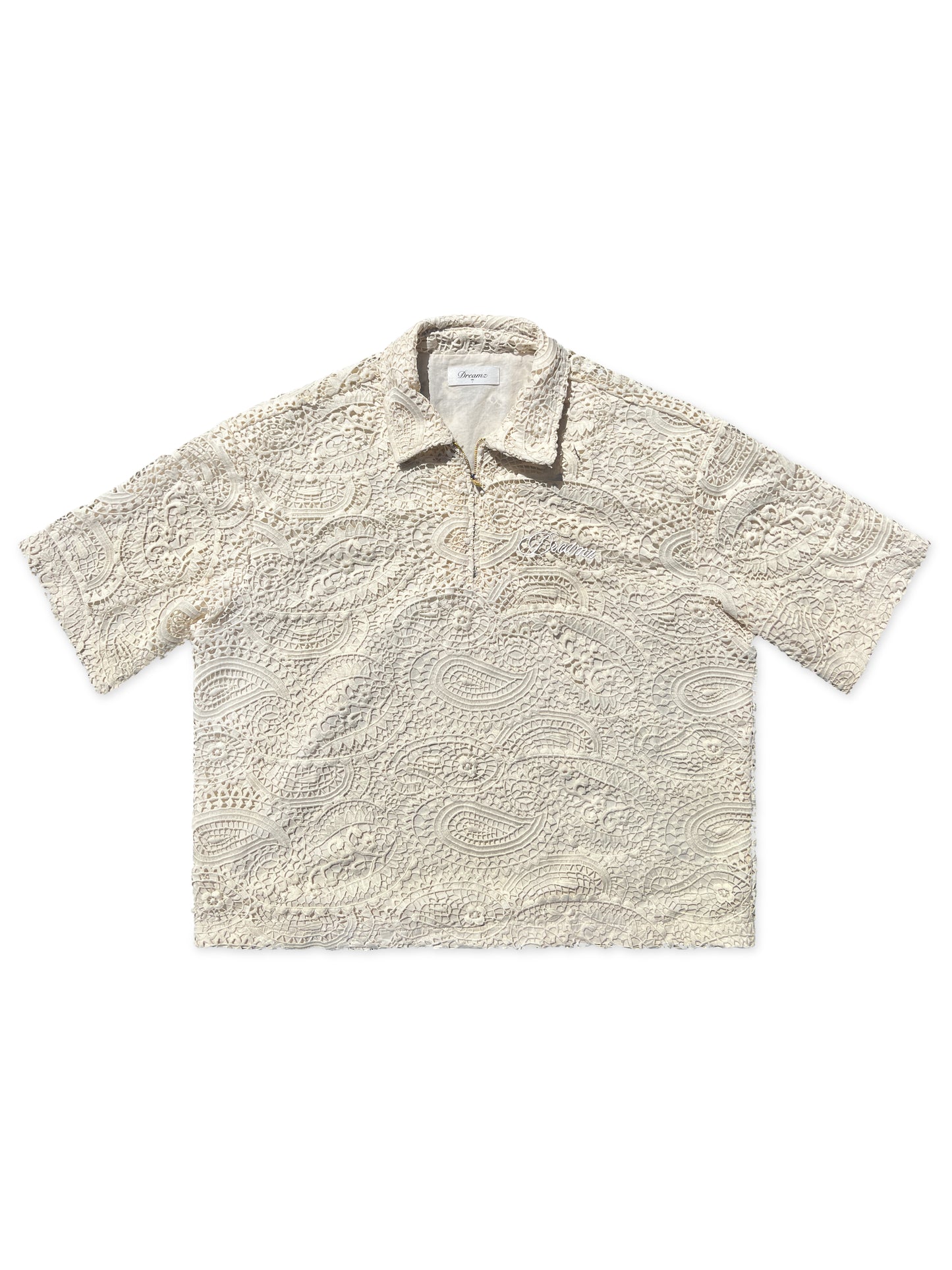 ”Paizley” Quarter- Zip Shirt sand