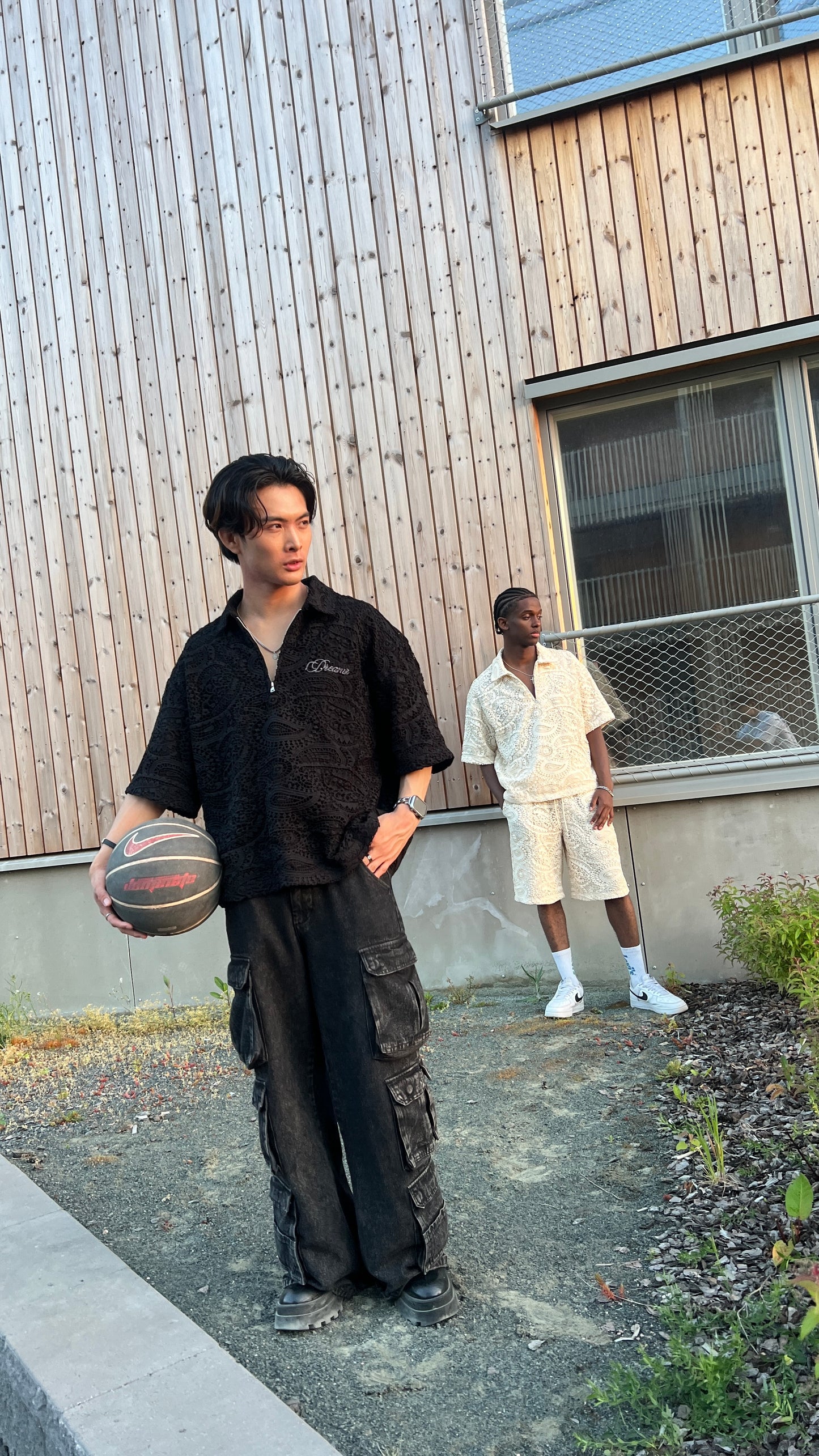 ''Paizley'' | Charcoal Quarter-Zip Shirt