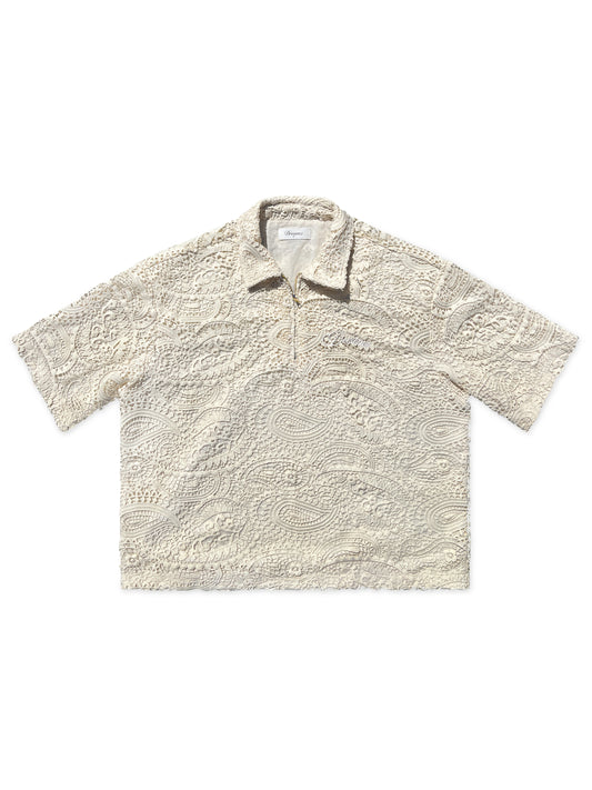 ”Paizley” Quarter- Zip Shirt sand