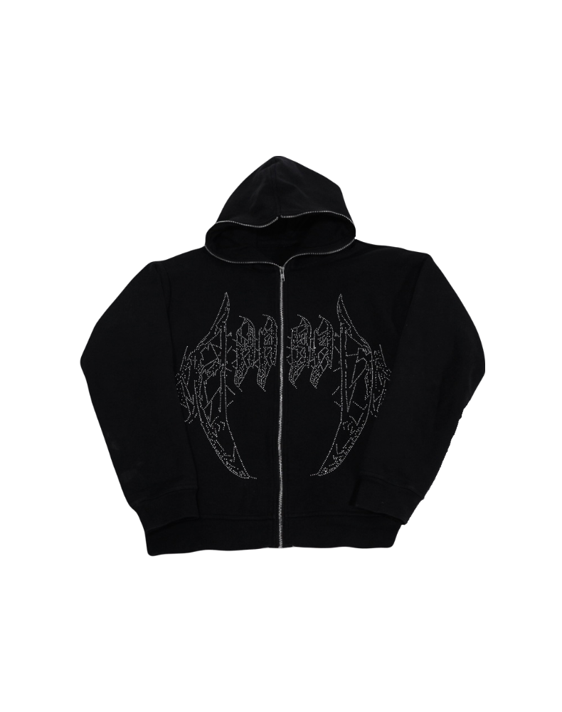 World Rhinestone Hoodie